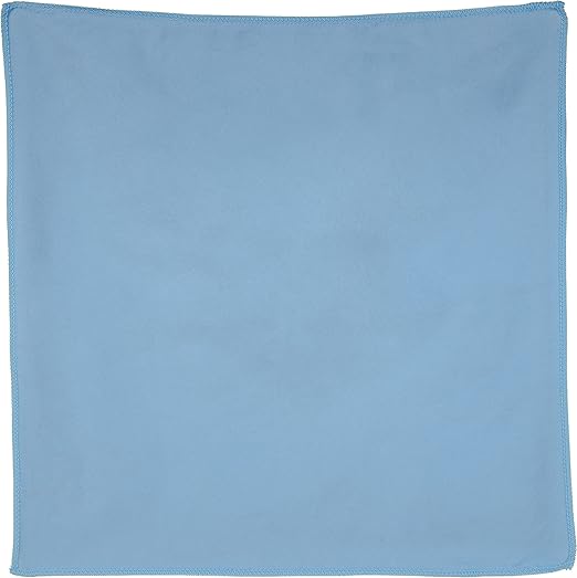 Carlisle FoodService Products 3633314 Flo-Pac Polyester/Polyimide Blend Microfiber Fine Polishing Cloth, 16" Length x 16" Width, Blue (Case of 12)