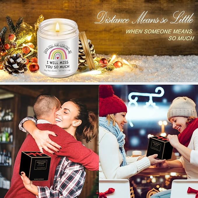 Goodbye Gifts: Lavender Scented Candle for Coworker Farewell or Retirement
