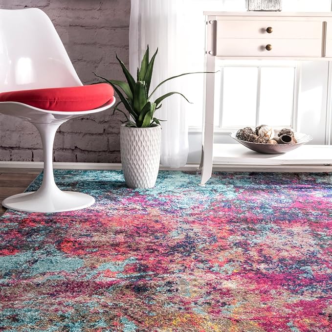 nuLOOM Reva Colorful Abstract Area Rug, 4x6, Multi