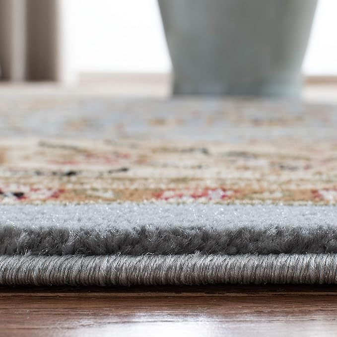 SAFAVIEH Lyndhurst Collection Runner Rug - 2'3" x 10', Light Blue & Ivory, Traditional Oriental Design, Non-Shedding & Easy Care, Ideal for High Traffic Areas in Living Room, Bedroom (LNH312B)