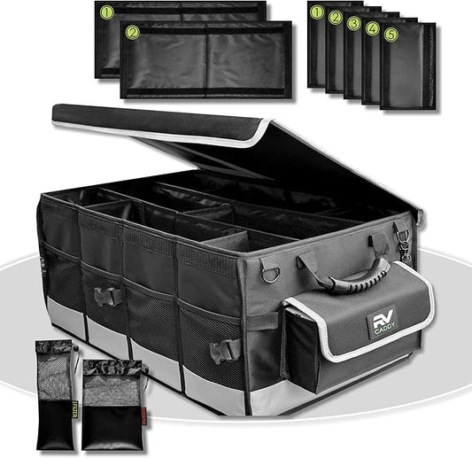 RV Caddy, RV Accessories Organizer, Collapsible, Waterproof and Strong