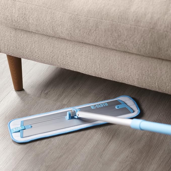 E-Cloth Deep Clean Mop Head, Microfiber Mop Head Replacement for Floor Cleaning, Great for Hardwood, Laminate, Tile and Stone Flooring, Washable and Reusable, 100 Wash Guarantee, 2 Pack