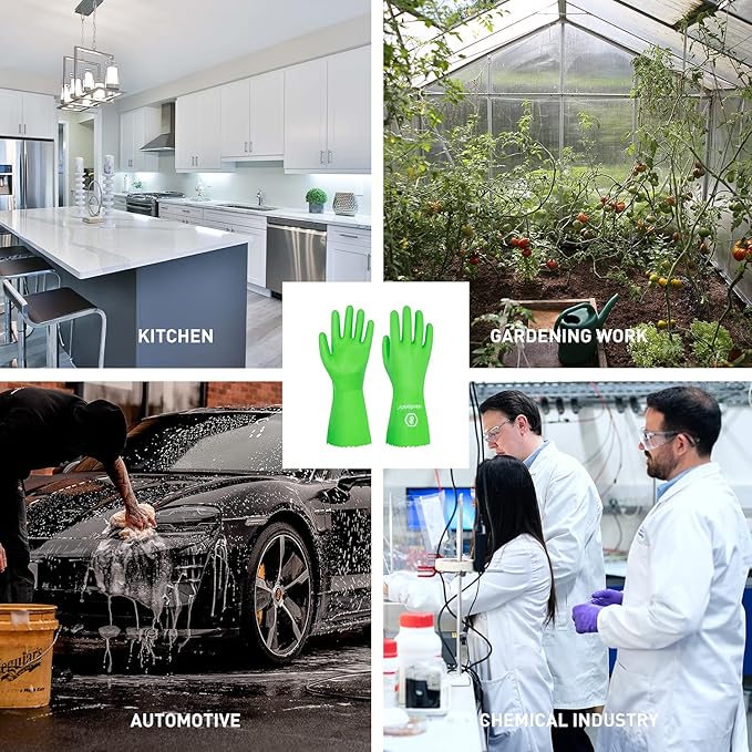Chemical Gloves, Heavy Duty Cleaning Gloves