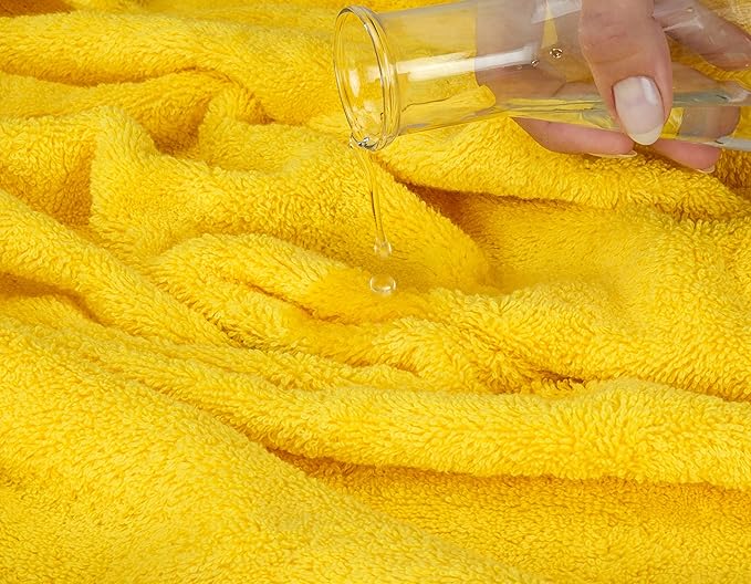 American Soft Linen 35x70 Jumbo Large Bath Towel, 600 GSM 100% Cotton Turkish Bath Sheet, Oversized Luxury Bath Towel for Bathroom Beach and Pool, Yellow