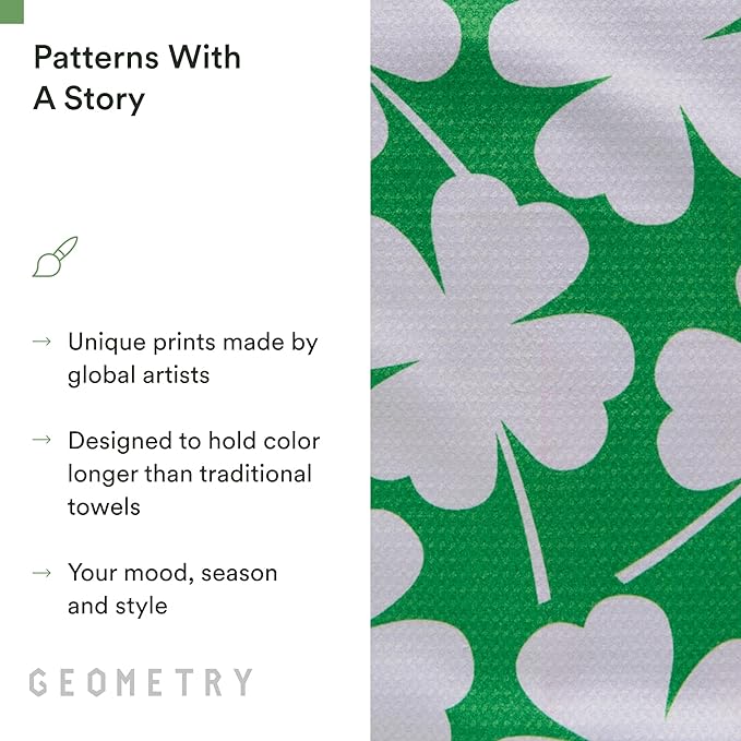 St. Patrick’s Day Kitchen Towels - Quick Dry Microfiber Cloth Dish Towels for Kitchen Drying - Premium Quick Dry St Patrick's Day Tea Towel - Lucky