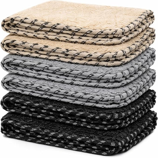 Chemical Guys Microfiber Towels for Cars Microfiber Cleaning Cloth Multi Color Drying Towels Car Detailing for Wash Interior and Glass, 14 x 12 Inch - 6 Pack