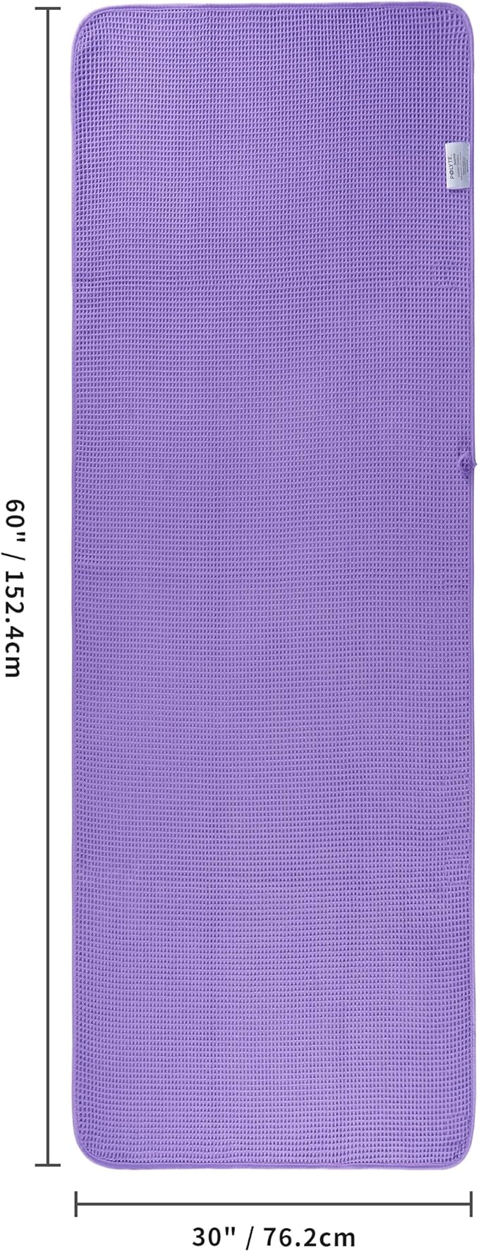 430 GSM Microfiber Oversize Quick Dry Lint Free Bath Towel, 60 x 30 in, 4 Pack (Waffle Weave)