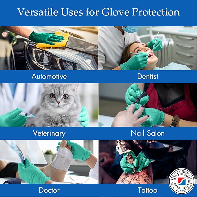 Henry Schein Criterion Chloroprene Exam Gloves - Non-Sterile, Chemical Resistant, Latex-Free, Ambidextrous, Textured Fingers