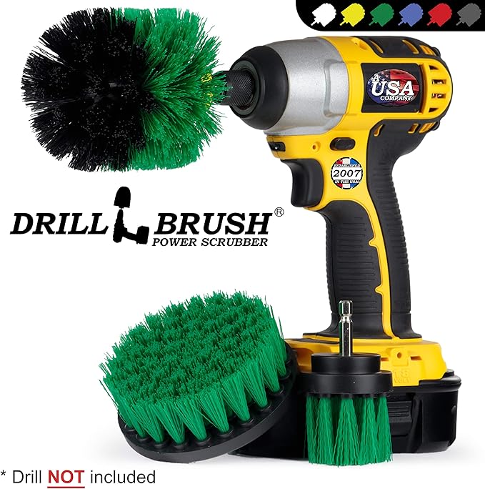 Drill Brush – Drill Brush Attachment – Drill Brush Power Scrubber – Drill Brush Set - Nylon Drill Brush - Drill Brush Scrubber - Drill Brush Cleaner - Grout Drill Brush - Drill Brush Kit