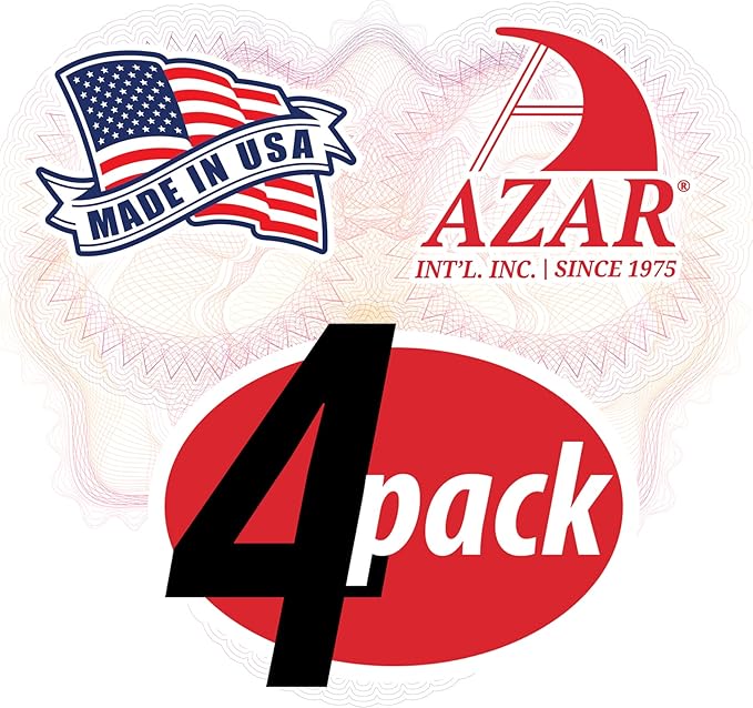 Azar Displays 515330 2" Square Acrylic Riser, clear (4 Pack)