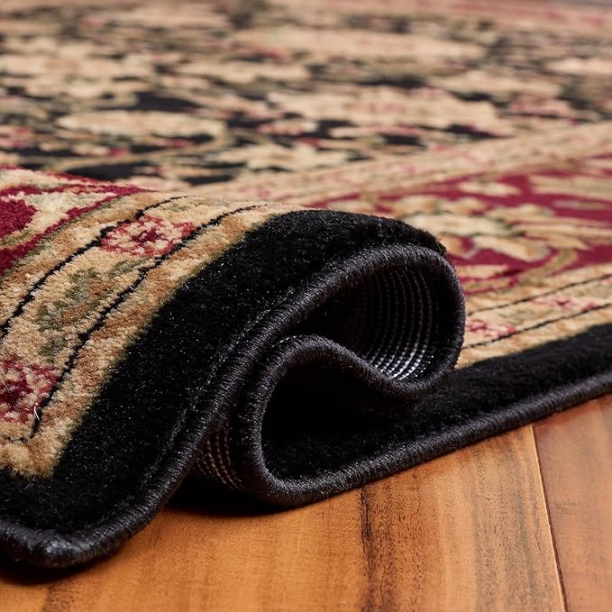 SAFAVIEH Lyndhurst Collection Runner Rug - 2'3" x 20', Black & Red, Traditional Oriental Design, Non-Shedding & Easy Care, Ideal for High Traffic Areas in Living Room, Bedroom (LNH212G)