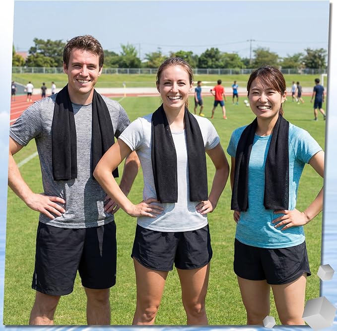 Cooling Towel Bulk - Neck & Face Cool Chilly Towels Microfiber Breathable Sport Sweat Rag for Gym, Yoga, Travel, Camping, Running, Outdoor