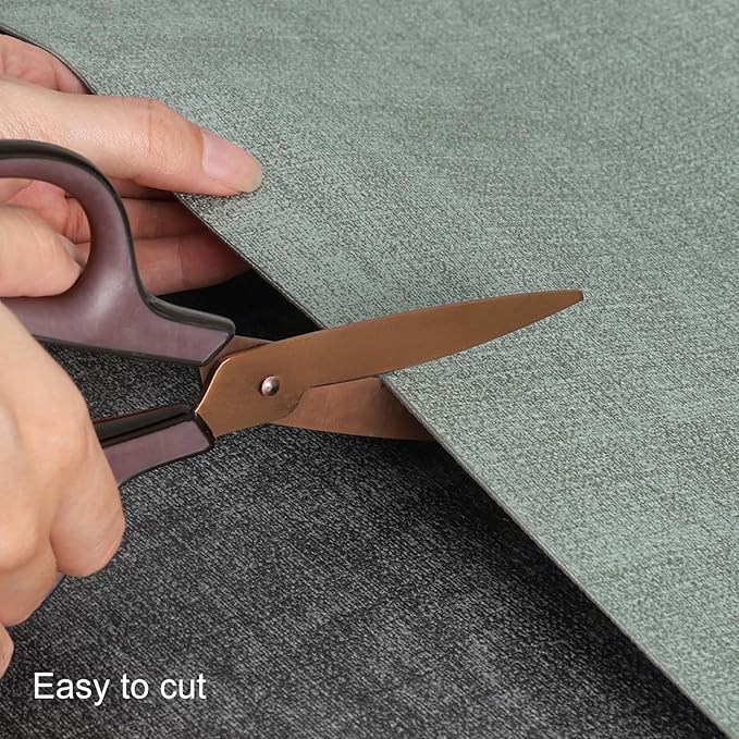 Table Runners 72 Inches Long, Dual-Sided Faux Leather Farmhouse Table Runner Waterproof Heatproof Non-Slip for Living Room Party Home Decor Holiday Decorations(Gray Sage Green, 15 x 72 Inch)
