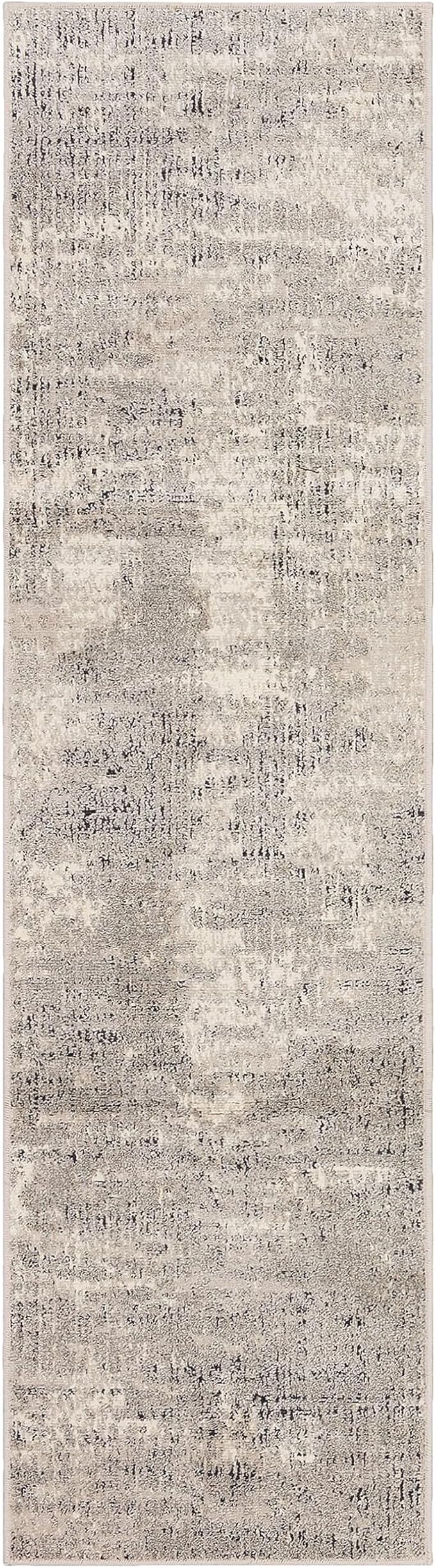 Mohawk Home Billingsley Modern Abstract Beige 2' 1" x 5' Area Rug Perfect for Kitchen, Living Room, Dining Room