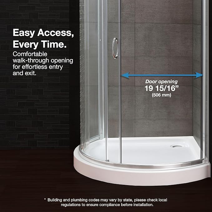 OVE Decors Breeze 32 in. Corner Shower Clear Sliding Door with Included Walls and Base in Satin Nickel Finish