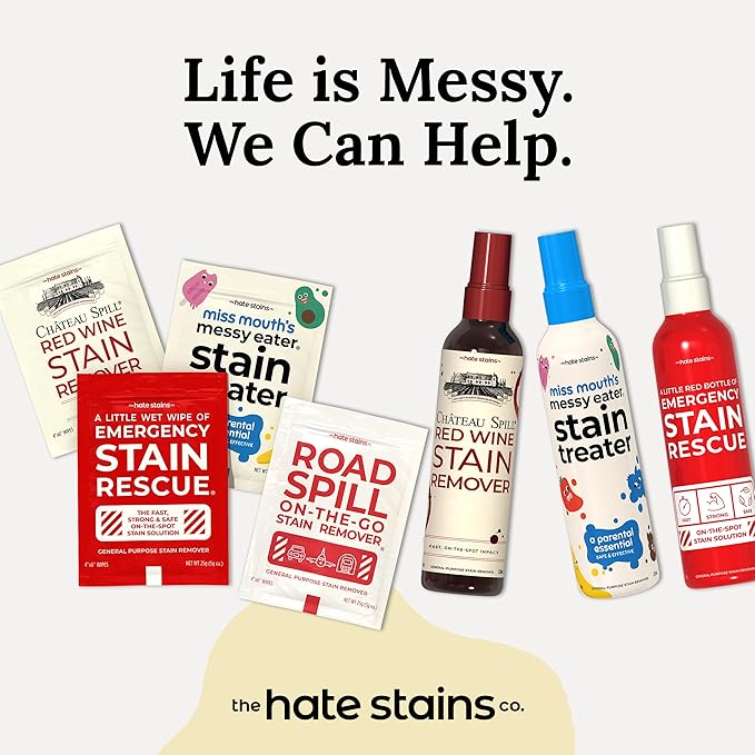 Chateau Spill Wine Stain Remover Spray - Clothes & Laundry Stain Remover - Wine Carpet Cleaner - EPA Safer Choice Certified - 1 Count (Pack of 25)