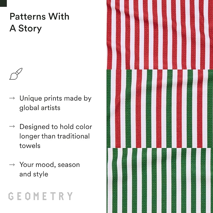 Christmas Kitchen Towels - Quick Dry Microfiber Cloth Dish Towels for Kitchen Drying - Premium Quick Dry Towel 3-Pack Set - Jubilee Tea Towel