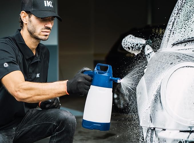 IK Foam Pro 2 ALK – Alkaline Foam Sprayer for Car Detailing, Cleaning & Industrial Use – 50 oz – High Safety, Fan Nozzle, Translucent Tank