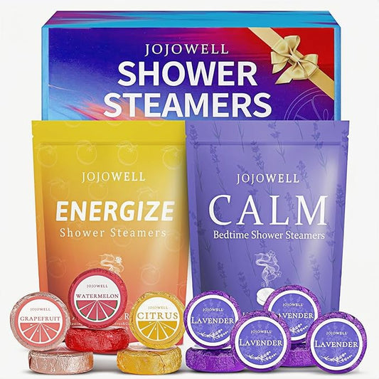 Shower Steamers Aromatherapy - 12 Pack Birthday Gifts for Women Men, Mothers Day Gifts for Mom Wife, Easter Basket Essentials,Stress Relief Relaxation Self Care Gift for Women