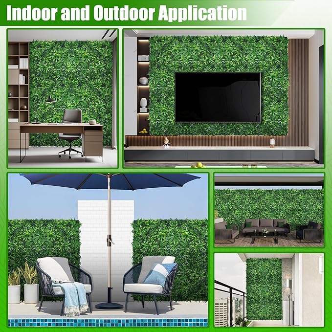 Grass Wall Panels, 40"x120"(33.33 SQFT) Hedge Boxwood Roll Backdrop with UV-Resistant, Fake Greenery Plant Decor for Outdoor Indoor Patio Garden Backyard