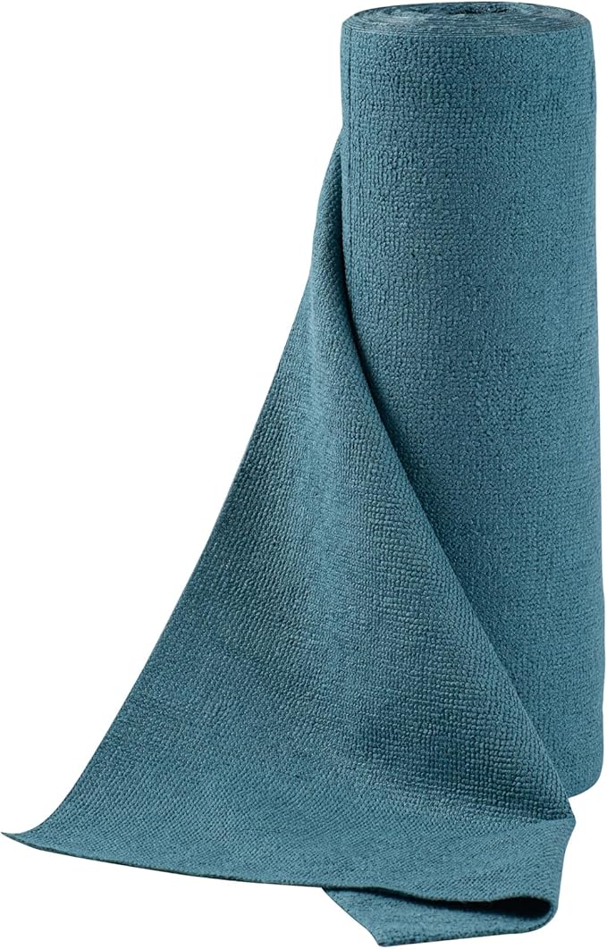 Clean Tek Professional 11.8 x 11.8 Inch Microfiber Towel Rolls, 300 Reusable Towel Rolls - Tear Away, Perforated, Teal Microfiber Cleaning Roll, For All The Cleaning Tasks