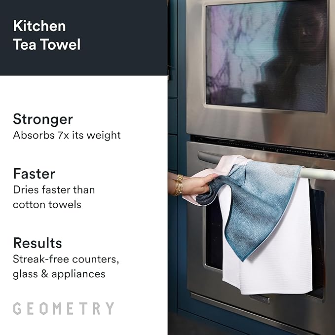 Kitchen Tea Towels - Quick Dry Microfiber Dish Towels for Kitchen Watercolors, 18" x 30" 2 Pack