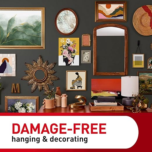 Command 20 lb XL Heavyweight Picture Hanging Strips 20 Pairs (40 Strips), Damage Free Hanging Picture Hangers, Heavy Duty Great for Home Decor, White Adhesive