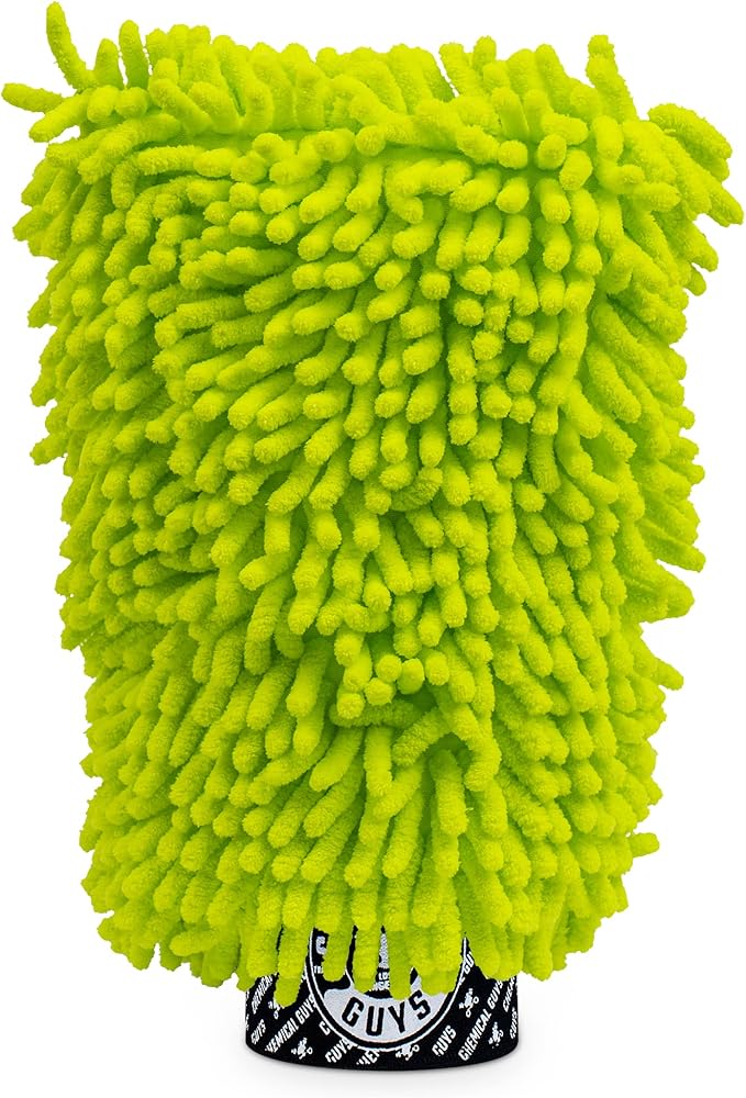 Chemical Guys Premium Microfiber Towels (16 Inch x 16 Inch) (Pack of 12) and Chenille Premium Scratch-Free Microfiber Wash Mitt