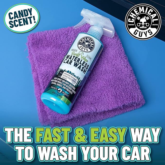 Chemical Guys ACC503 Mr. Sprayer Pressure Atomizer & Pump Sprayer (50 oz Bottle) + CWS209 Swift Wipe Sprayable Waterless Car Wash, 128 fl oz + MIC_506_12 Microfiber Towels, Gold (16"x16") 12 Pack