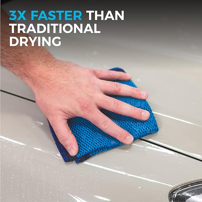The Rag Company - Ultra Clay Towel - Clay Bar Results in Minutes, Smooth Paint Fast, Enhance Gloss & Wax Bond (12"x12")