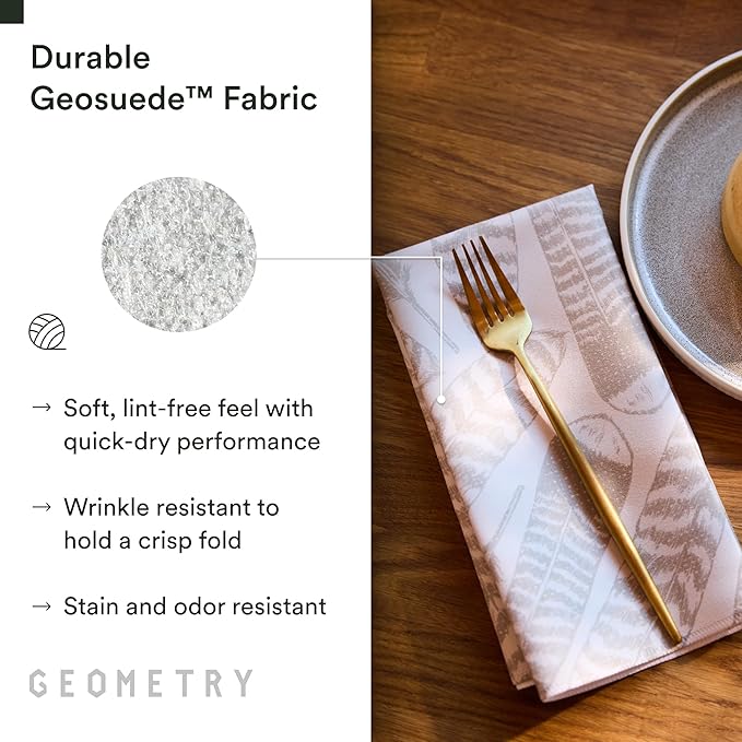 Christmas Dinner Napkins - Premium Cloth Napkins - Quick Dry & Super Absorbent Table Napkins - Premium Geosuede Linen Napkins - Pine 19" x 19" - 6 Pieces