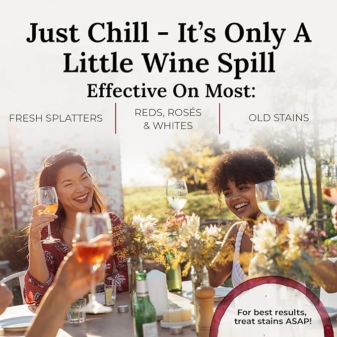 Chateau Spill Wine Stain Remover Spray - Clothes & Laundry Stain Remover - Wine Carpet Cleaner - EPA Safer Choice Certified - 1 Count (Pack of 25)