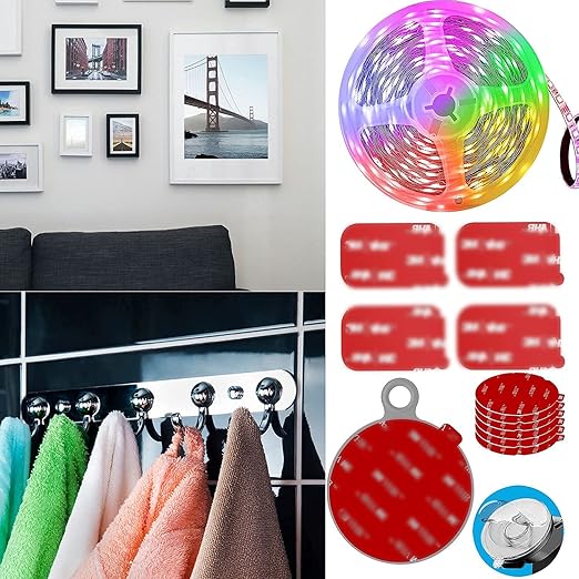 Double Sided Tape Heavy Duty 20pcs 2in x 2in Mounting Tape Pad Sticker Strong Adhesive Tape Waterproof Foam Tape for Indoor and Outdoor