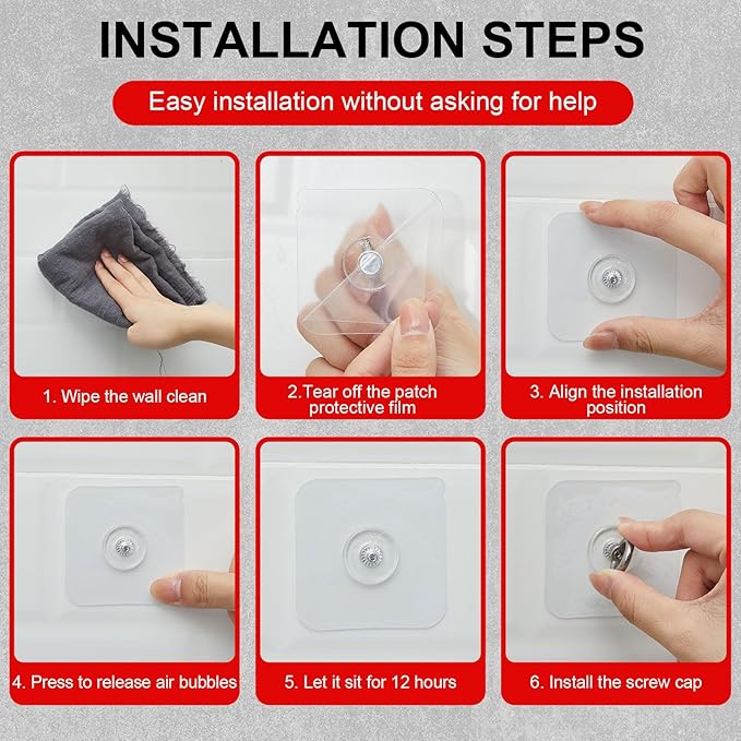 24 Pcs Heavy Duty Adhesive Ceiling Hooks Ceiling Wall Christmas Hooks Hangers Without Nails Practical Stainless Steel Waterproof for Indoor Outdoor Home Office Kitchen Hanging Plant