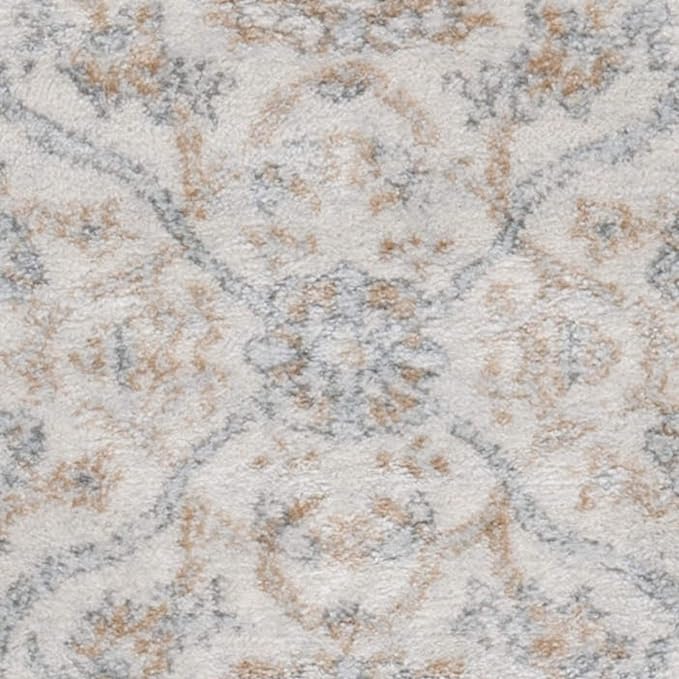 SAFAVIEH Area Rug 8x10 - Isabella Collection - Large - Cream & Beige, Oriental Design, Non-Shedding & Easy Cleaning, Ideal for Living Room, Bedroom, Office, Dining Space (ISA912A)