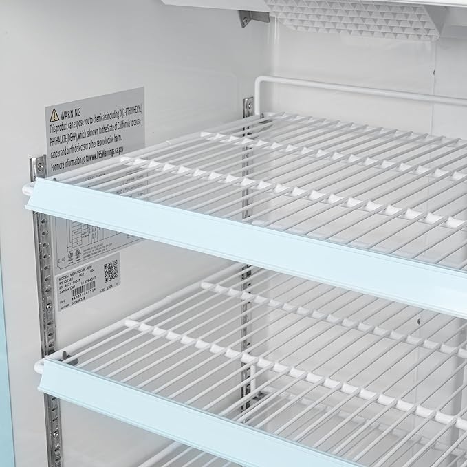 KoolMore MDF-1GD-9C-WH 26 in. Commercial One Glass Door Display Upright Freezer Merchandiser in White 9 Cu. Ft