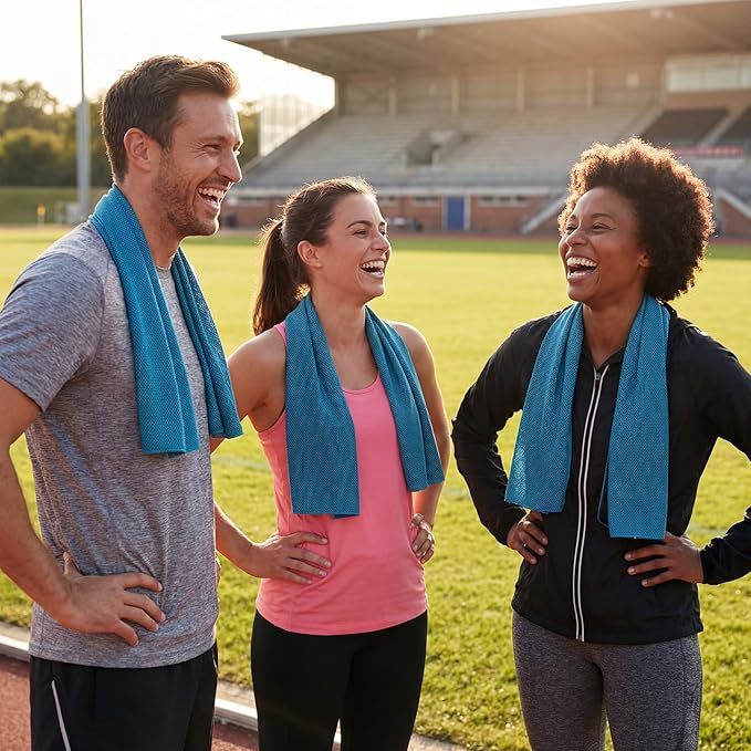 Cooling Towel Bulk - Neck & Face Cool Chilly Towels Microfiber Breathable Sport Sweat Rag for Gym, Yoga, Travel, Camping, Running, Outdoor