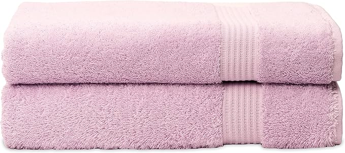 TowelSelections Soft and Absorbent Towels Cotton for Bathroom Hotel Shower Spa Gym, Bath Towel, Hand Towel, 2 Washcloth, 4 Piece Set Lavender