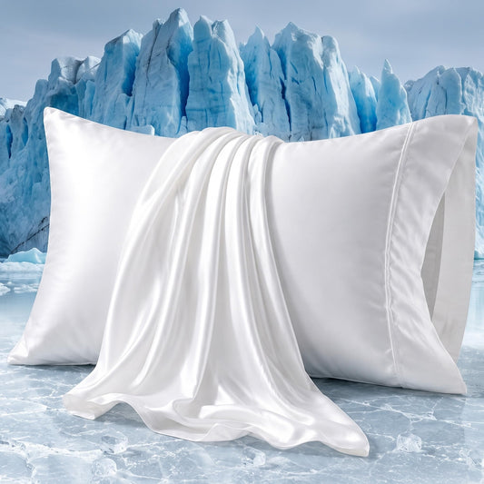 Beckham Hotel Collection Cooling Pillowcases for Hot Sleepers - Image 1
