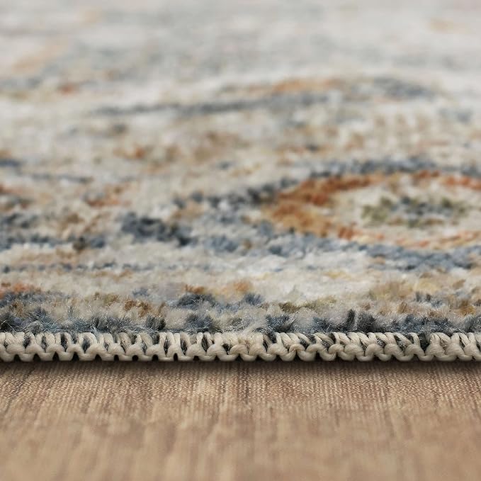 Mohawk Home Daphne Floral Ornamental Cream 2' x 8' Area Rug Perfect for Living Room, Dining Room, Office