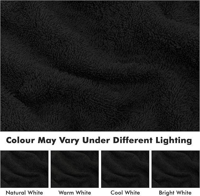 Face Towels Pack of 12 – 100% Cotton Wash Cloths (12x12 inch) – Soft, Quick Dry & Highly Absorbent Hand Towels for Bathroom, Spa, Gym, Kitchen and for Daily Use - (Black)