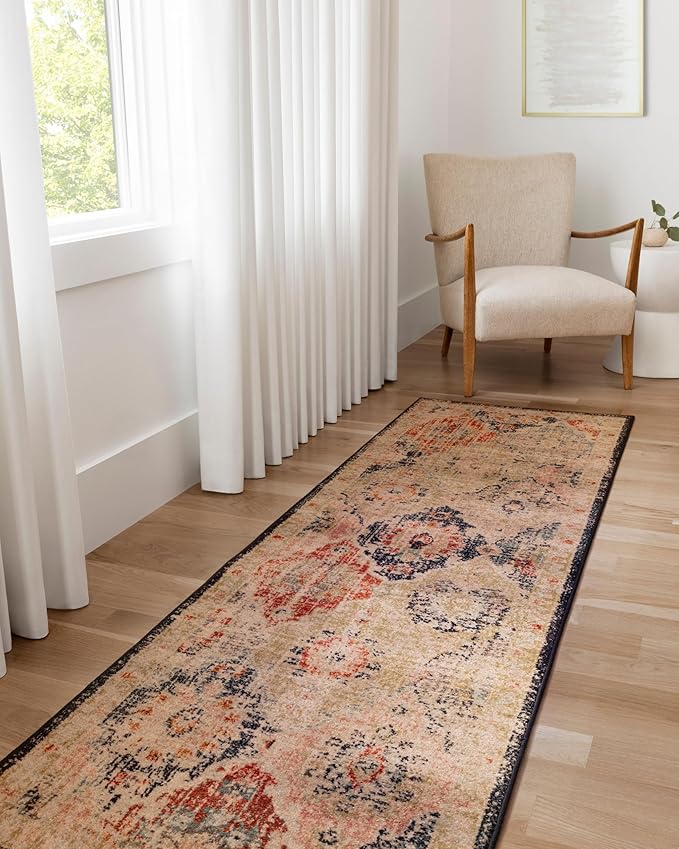 Loloi Jocelyn Collection JOC-07 Khaki/Multi 4'-0" x 6'-0" .38" Thick Accent Rug
