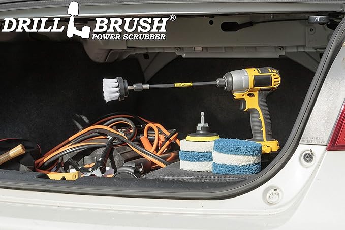 Cleaning Supplies - Drill Attachment - Drill Brush - Drill Power Scrubber Pads - Scrub Brush - Kitchen - Refrigerator - Stove - Cooktop - Oven Rack - Kitchen Sink - Power Scrubber for Pots and Pans