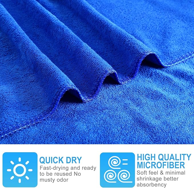 20 Pack Bulk Bath Towels Set, Large Quick Dry Bath Towels 55" x 28" for Spa, Gym, Salon, Hotel and Rental Use(Dark Blue, Coffee, Dark Purple, Gray)