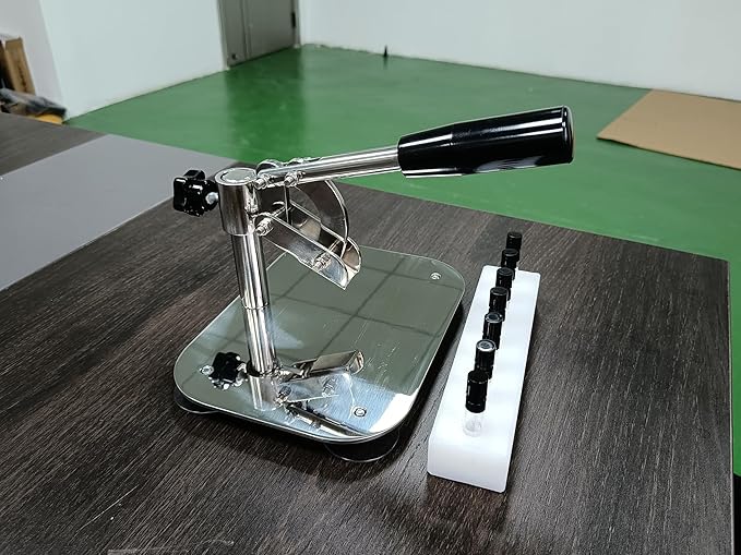 Manual Short Base Tabletop Perfume Bottle Cap Sealer for Small Diameter Caps, Easy-to-Use Perfume Sample Sprayer Sealing Tool