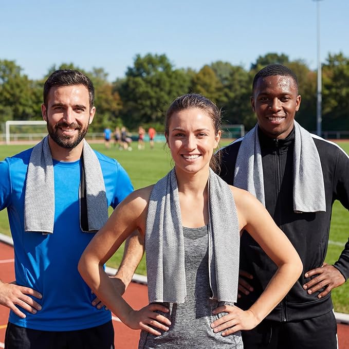 Cooling Towel Bulk - Neck & Face Cool Chilly Towels Microfiber Breathable Sport Sweat Rag for Gym, Yoga, Travel, Camping, Running, Outdoor