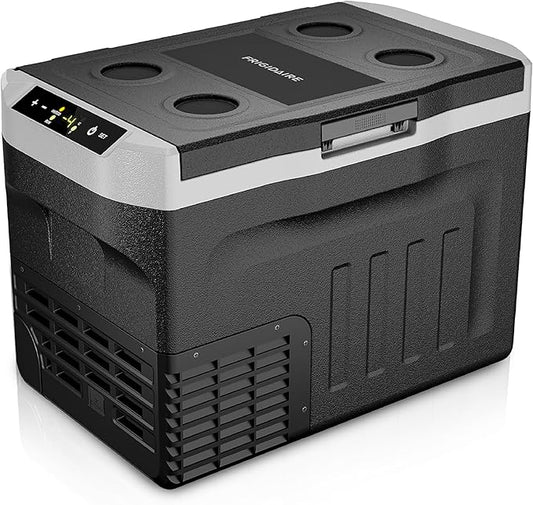 Frigidaire 2-in-1 Portable 12/24V DC & 110-240V AC Compressor Fridge Freezer – Compact for Travel, Car, Camping, Road Trips, Home, Dual Voltage 21qt