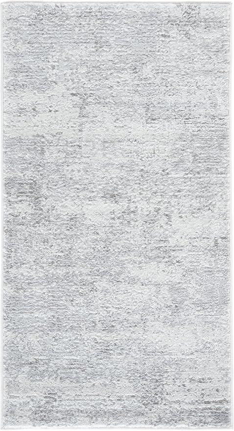 SAFAVIEH Amelia Collection Area Rug - 2'2" x 4', Ivory & Light Grey, Modern Abstract Design, Non-Shedding & Easy to Clean, Ideal for Hallway, Foyer, Entryway, Accent Space (ALA700F)