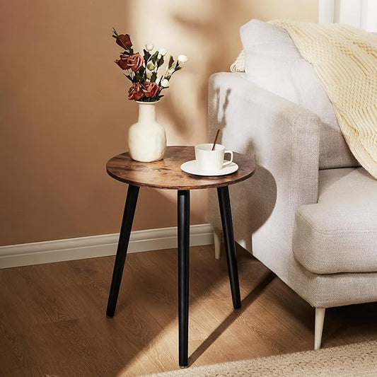 Round Side Table - Modern Nightstand End Table for Small Spaces