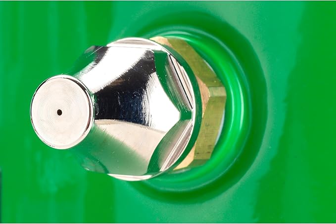 Powerbuilt 1 Quart Refillable Non-Aerosol Pressurized Sprayer for Oil, Lubricants, Degreasers - 32oz Canister with Brass Nozzles & Stainless-Steel Corrosion Resistant Inner Lining (Green) - 643101ECE